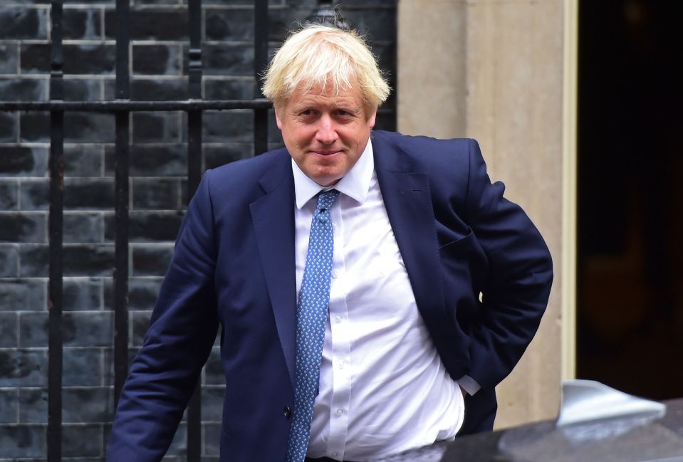  Boris Johnson seen leaving No10 this morning
