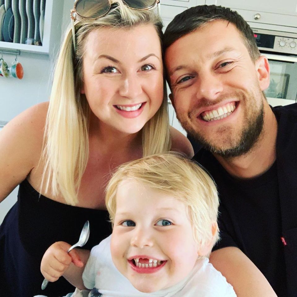  Chris and wife Rosie with son Robin