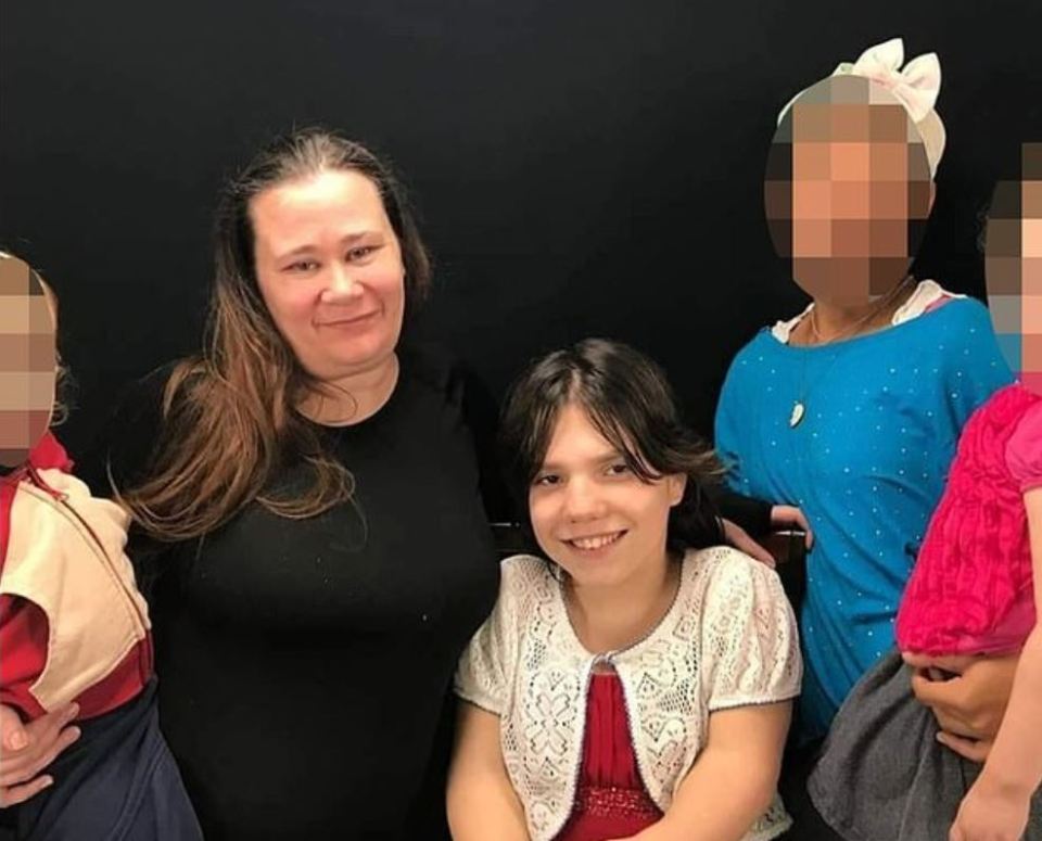 Natalia is believed to be living with a new Christian family, pictured is her adoptive mum Cynthia