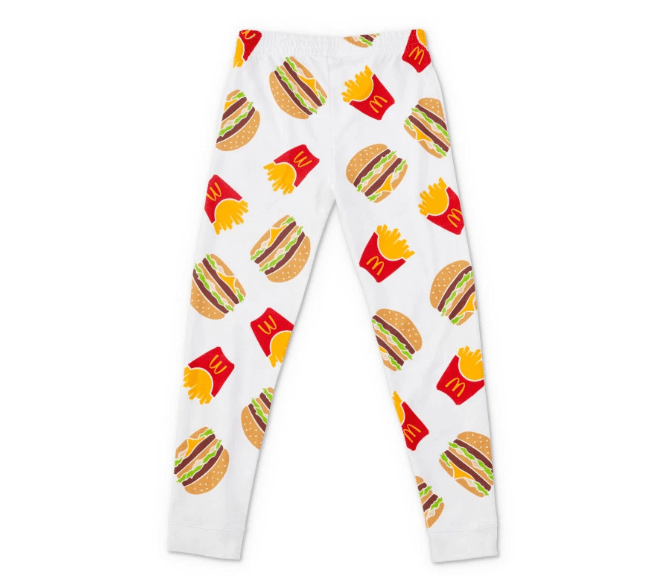  The new loungewear featured these funky Maccies trousers