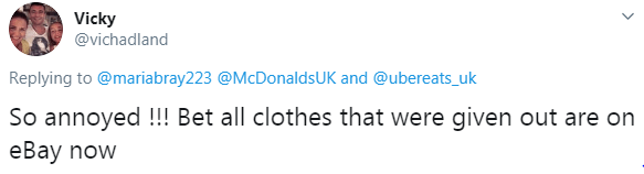  Looks like 10,000 pieces of clothing was just not enough to go around