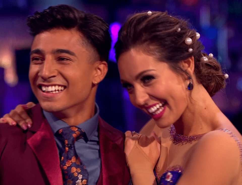  Karim giggled as Shirley gushed over him