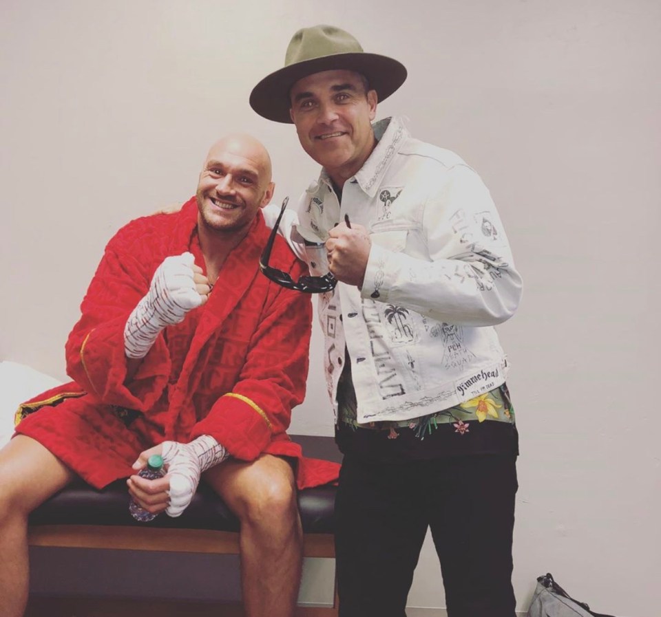  Robbie met Tyson before his June victory over Tom Schwarz in Las Vegas