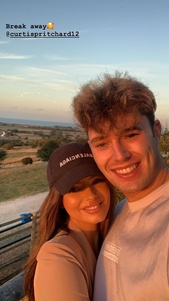  Curtis popped the question after they went away for the weekend