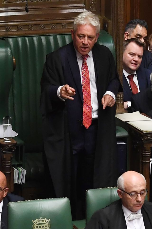  Speaker John Bercow met with Mr Sassoli yesterday