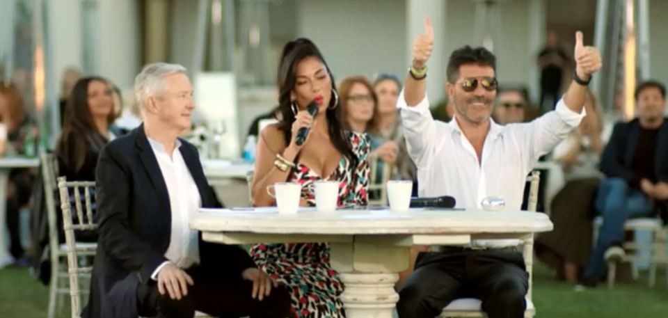  X Factor : Celebrity was thrown into chaos by a colony of bats during filming - with the crew fearing for Simon Cowell's dogs Squiddly and Diddly