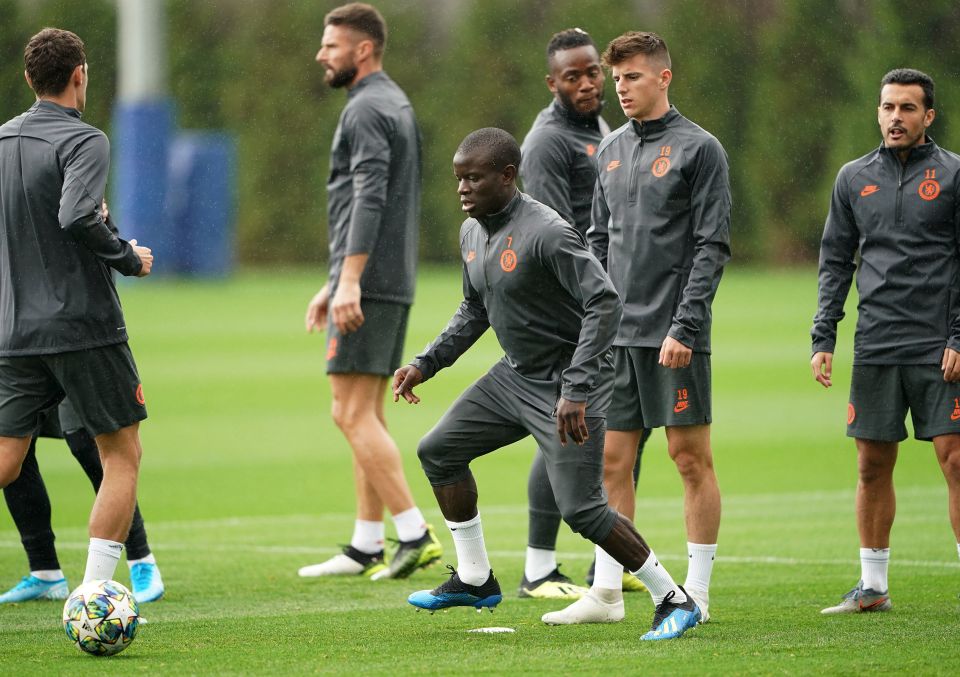  Kante returned to training after a hamstring injury
