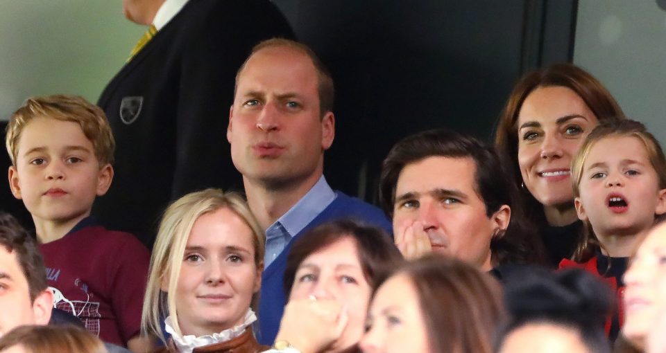  The Cambridges sat in the stands with everyone else