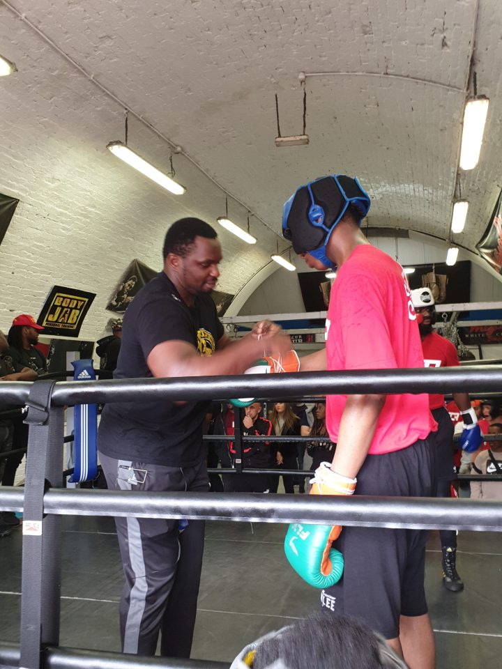  Brixton heavyweight Dillian Whyte spent time with 25 fans over four hours for free