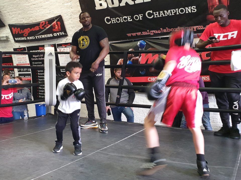  Smoke Sunday was an open day for boxers big and small to train alongside Dillian Whyte
