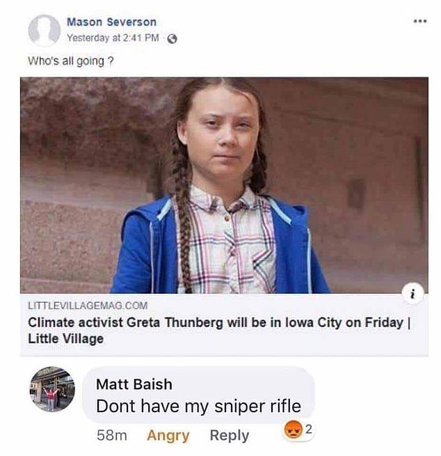  A teacher has been suspended for leaving his comment on Facebook