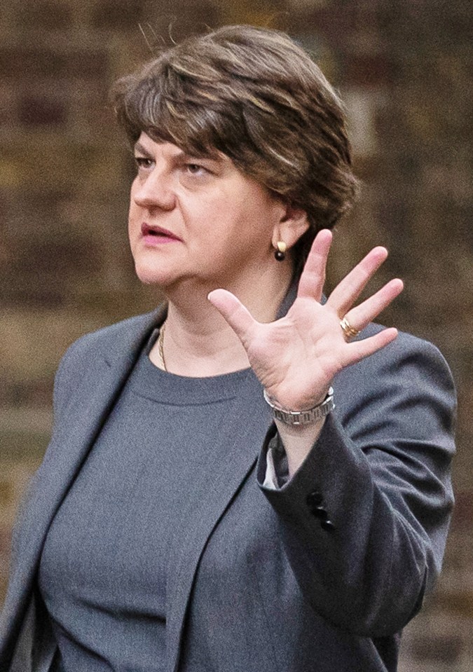 DUP boss Arlene Foster warned the PM that no barriers to trade are to be erected within the UK