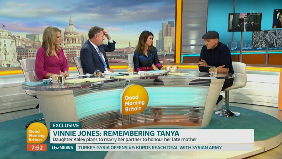  Piers Morgan, Susanna Reid and Charlotte Hawkins appeared moved throughout the interview