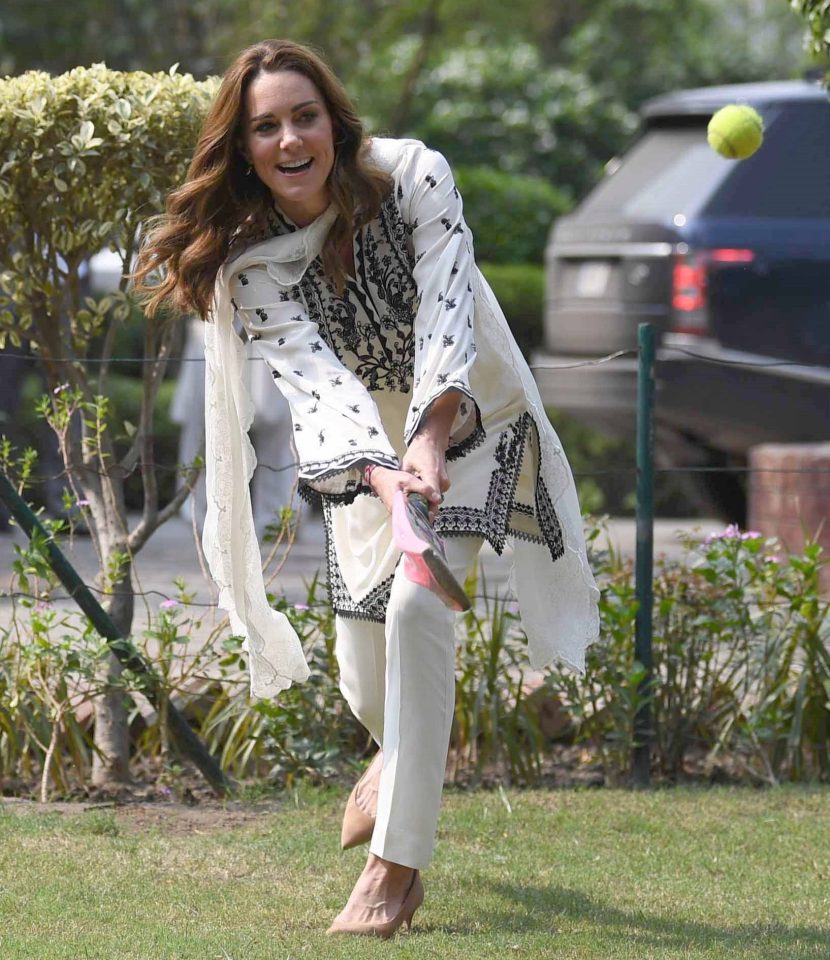 Kate had children in fits of laughter during the game