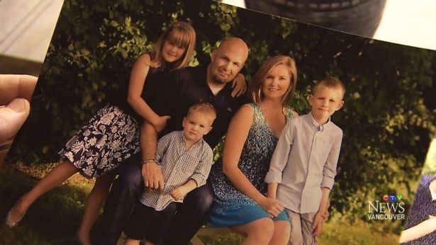  Teagan pictured with dad, Gabe, stepmother Stephanie, her step brother and her half brother