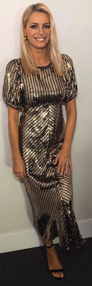  Tess wore one of her favourite designers, Rixo, again