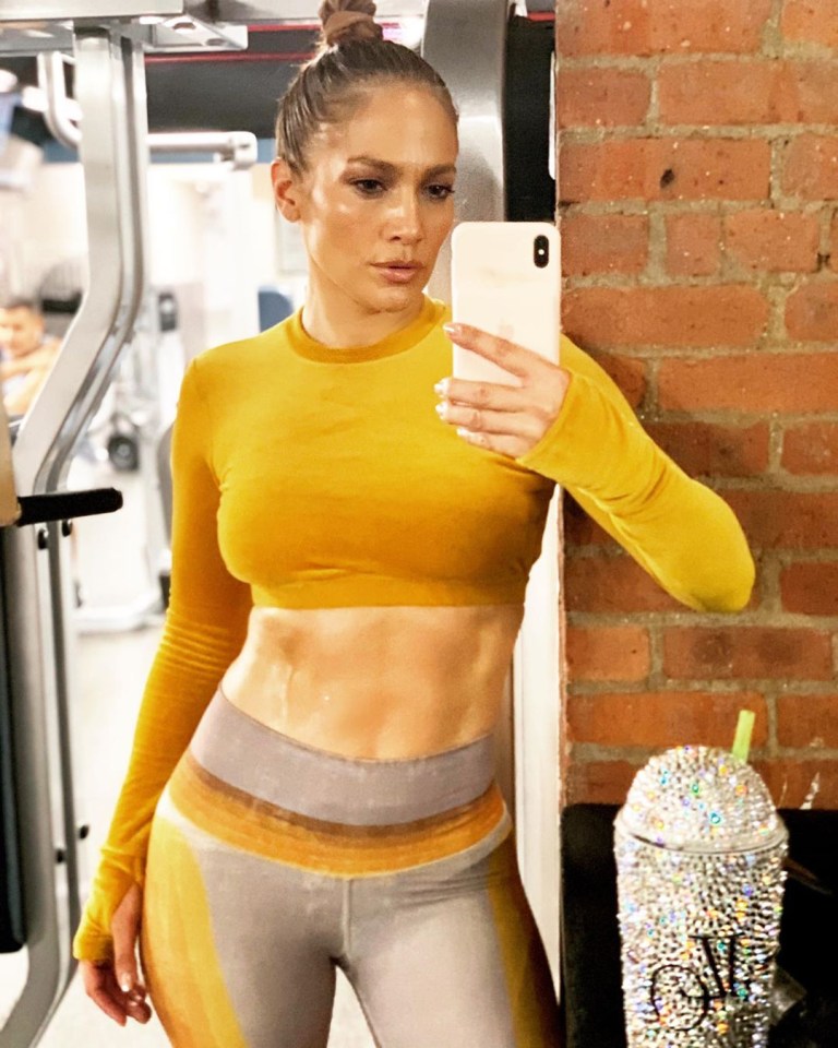  Don’t be fooled by the rocks that she’s got  –  Jennifer Lopez definitely has sweaty gym socks