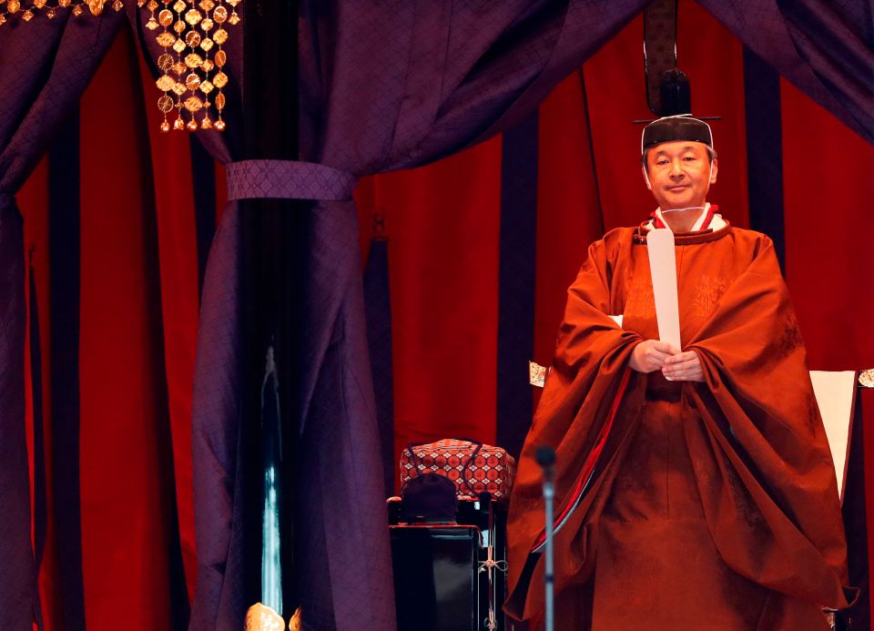  Emperor Naruhito officially proclaims his ascension to the Chrysanthemum Throne
