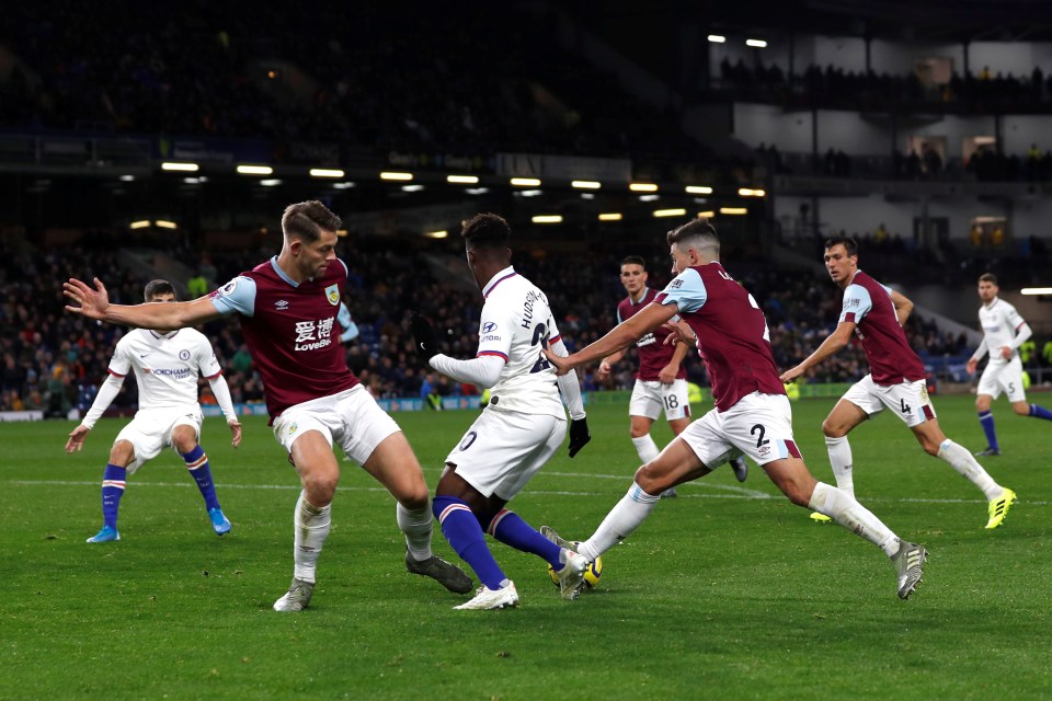  Hudson-Odoi tumbled in the box