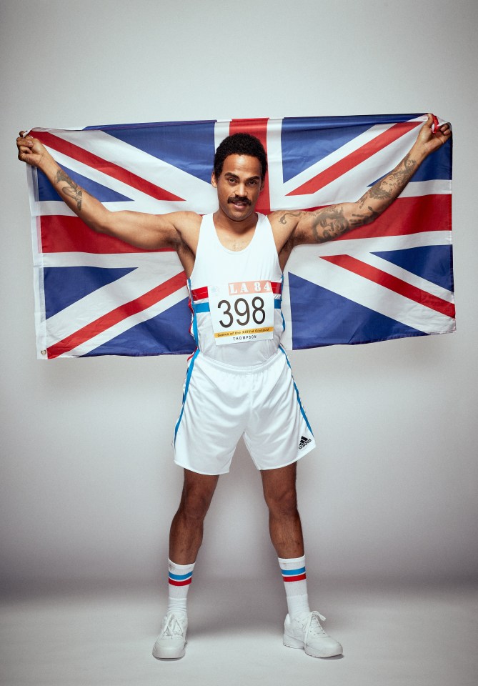  Strictly’s Dev Griffin channelled decathlete Daley Thompson in a shoot to promote the annual men’s health charity