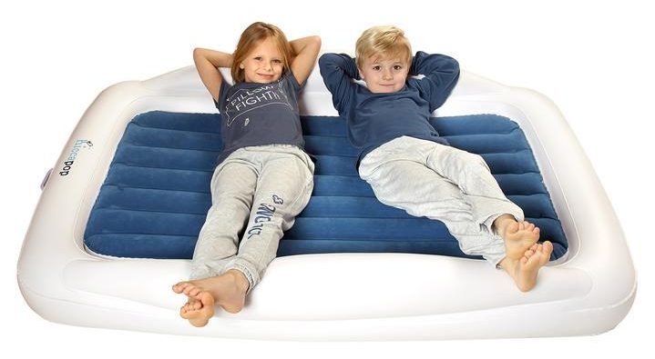 It inflates in 30 seconds and comes with its own bag