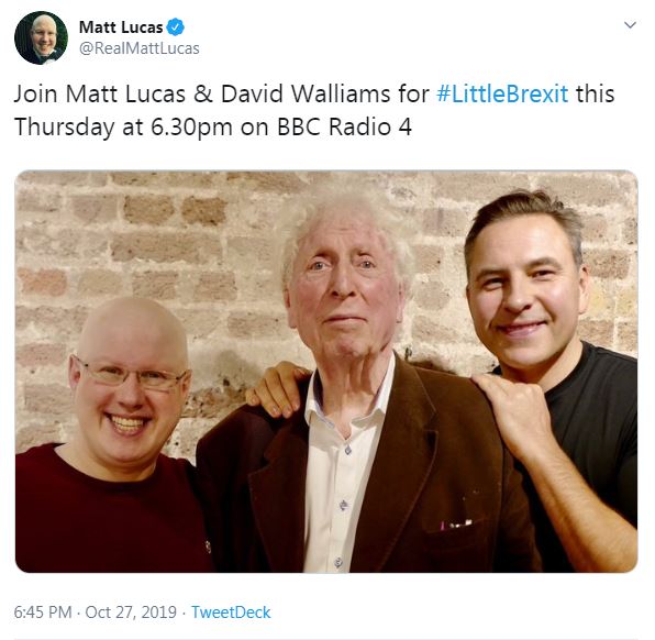  Tom Baker will return as show narrator
