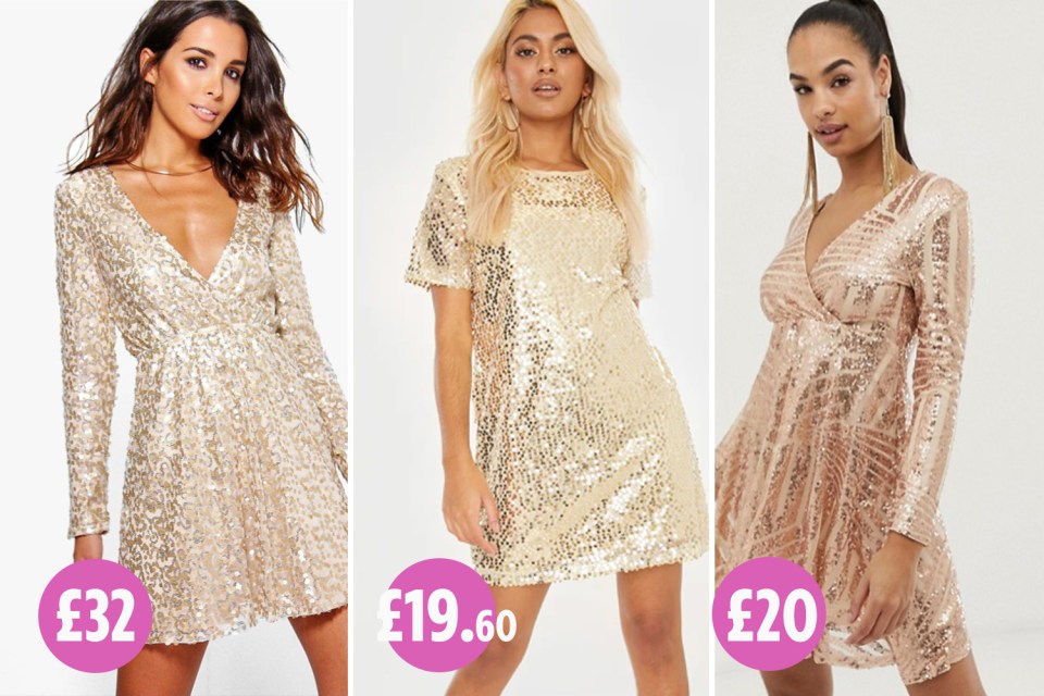  Is there anything more statement than a golden dress?