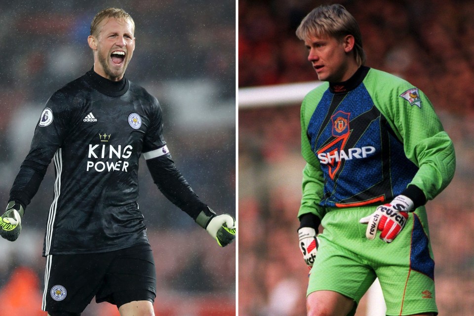  Kasper Schmeichel equalled a record set by his father Peter in Leicester's 9-0 win over Southampton
