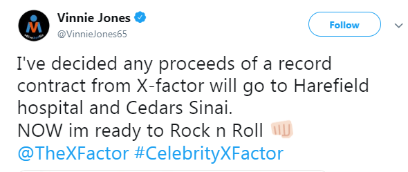  Vinnie announced his prize money plans on Twitter