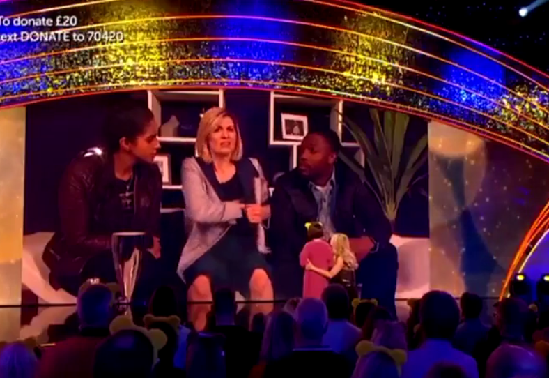  At first it looked like the Doctor Who cast would appear via video