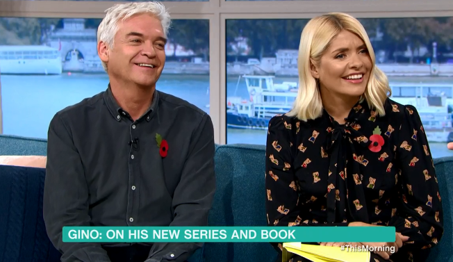  Even Phil and Holly seemed surprised by his appearance