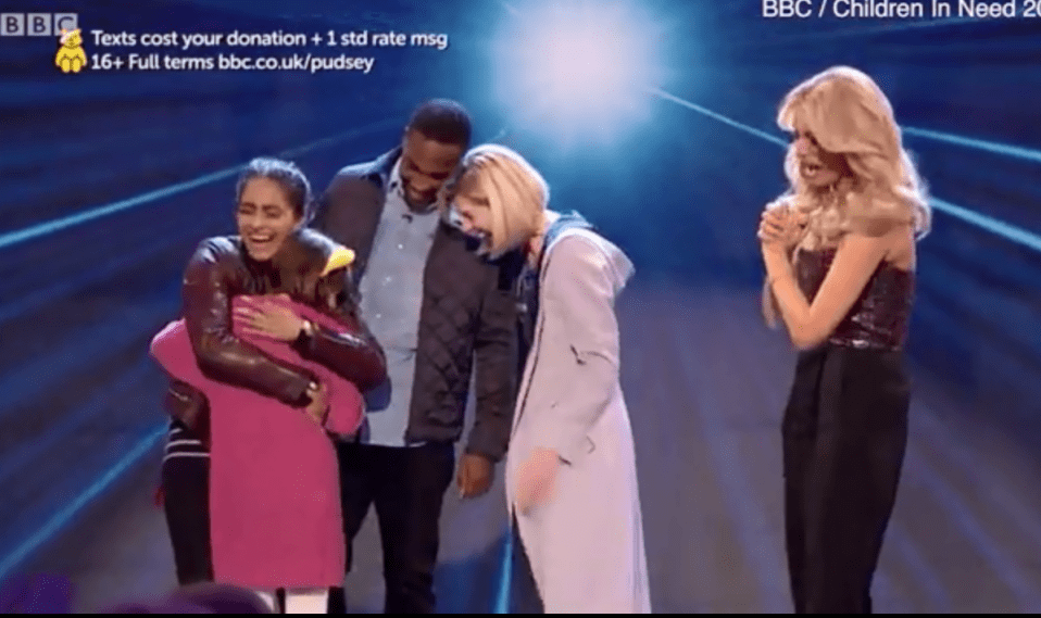  Anastasia then hugged Mandip and Tosin