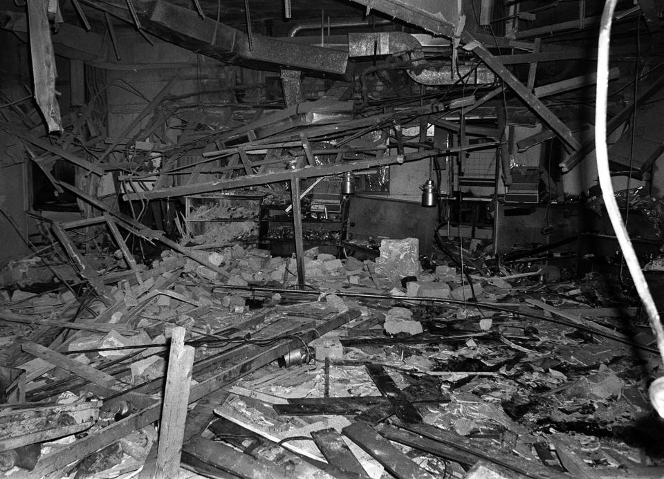  The remnants of the Mulberry Bush pub in Birmingham, one of the two pubs in Birmingham where bombs exploded