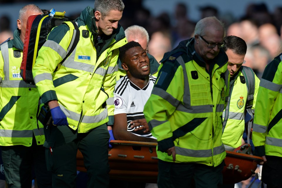  Fosu-Mensah was in agony when taken off while playing for Fulham in April