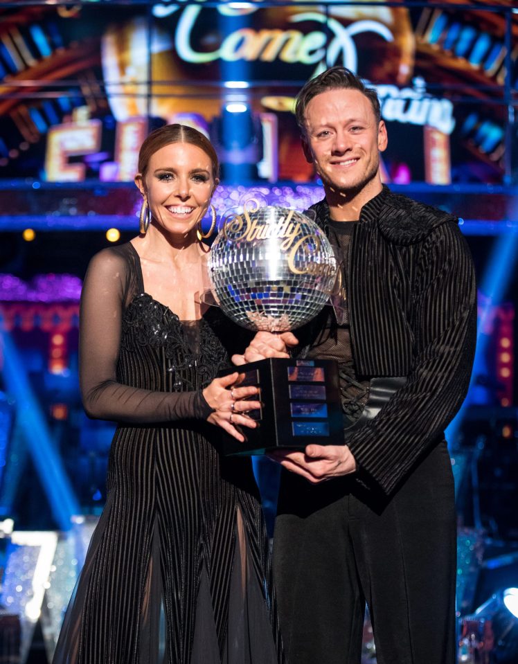  Kevin is the reigning champ after scooping the Glitterball trophy with Stacey Dooley