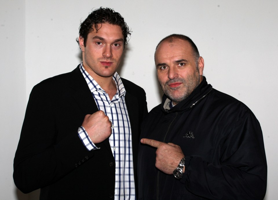  Tyson with his father and former boxer John Fury