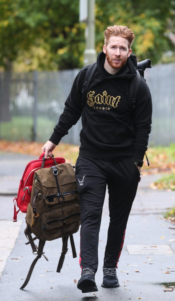  Neil was pictured back at the studios