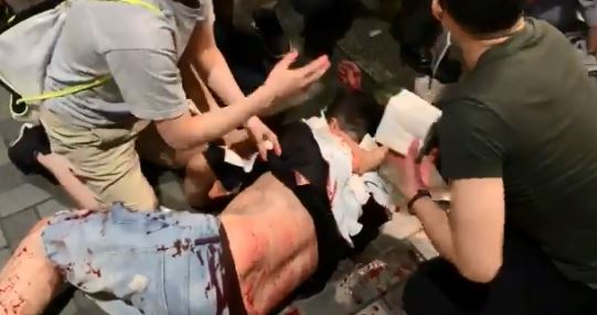  At least four people were injured during the knife attack at the Taikoo shopping centre
