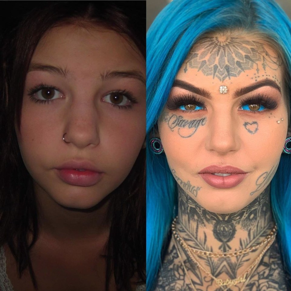  When she got the eyeball tattoo she said it was like shards of glass were rubbed in her eye