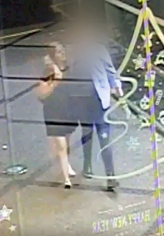  Grace with her killer, pictured hours before her death