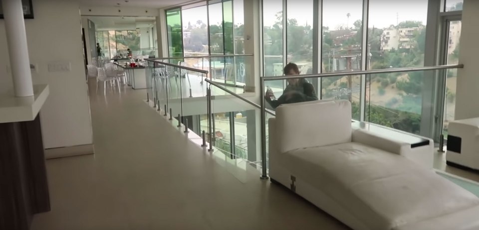  The bright and modern home has stunning views and is used as a gaming pad for Jarvis and his mates