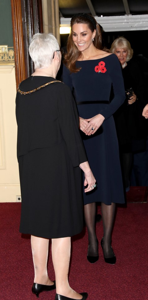  Kate was smiling before the start of the service