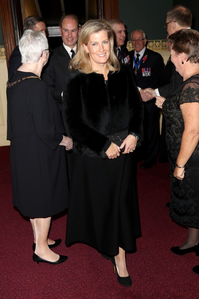  Sophie, Countess of Wessex, was seen arriving to the annual Royal British Legion Festival of Remembrance