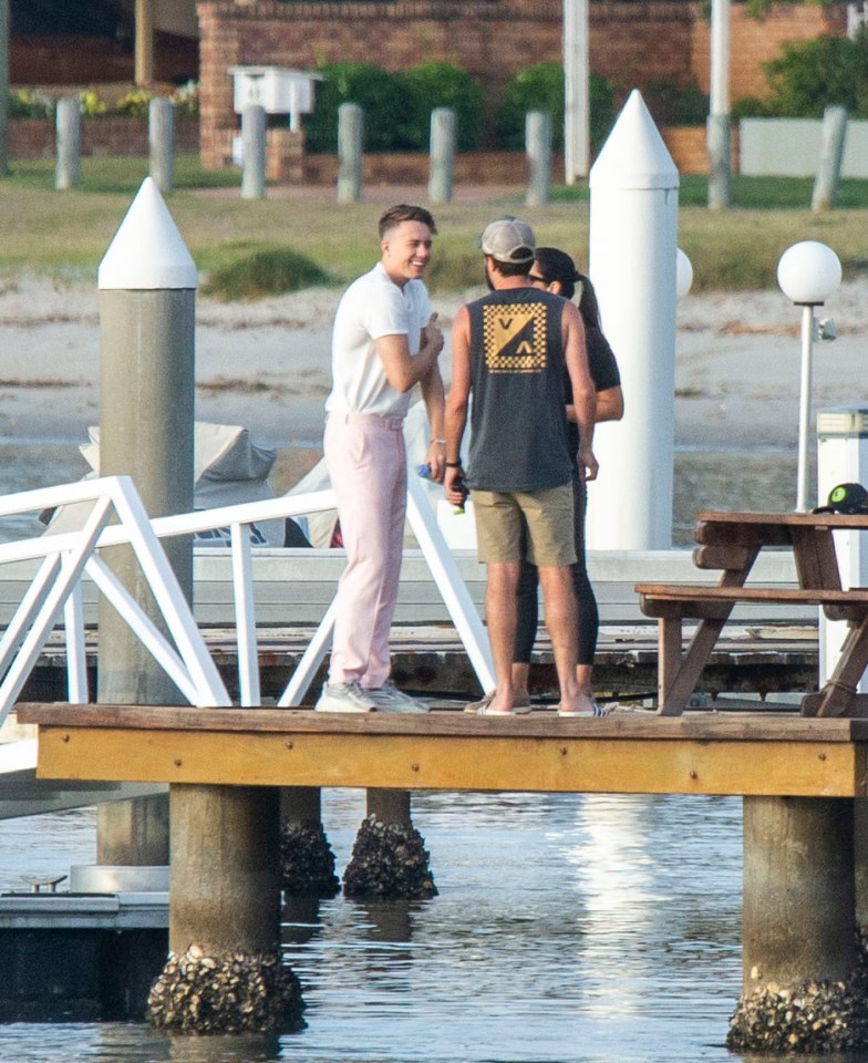  Roman Kemp chatted to members of the crew