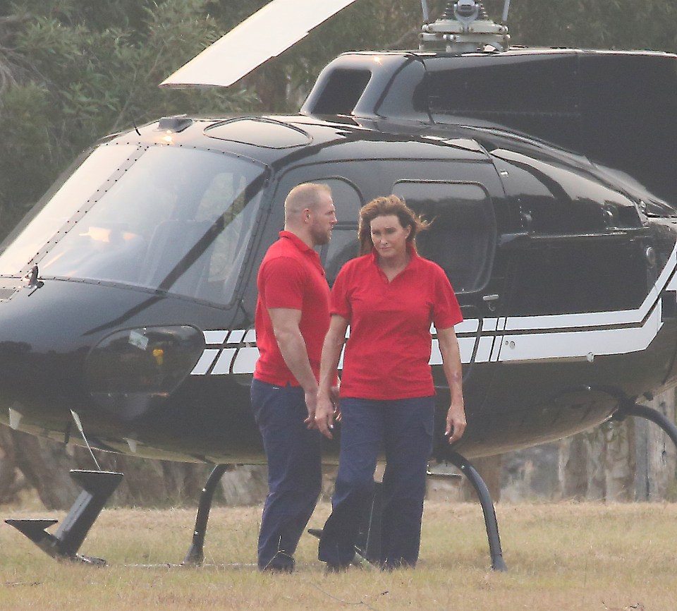  The pair took a helicopter to arrive on the river