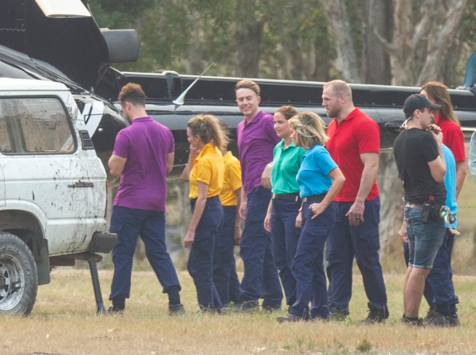  The stars get ready to take on the first challenge