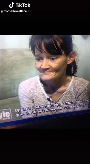  Michelle when she first appeared on the Jeremy Kyle show a year ago