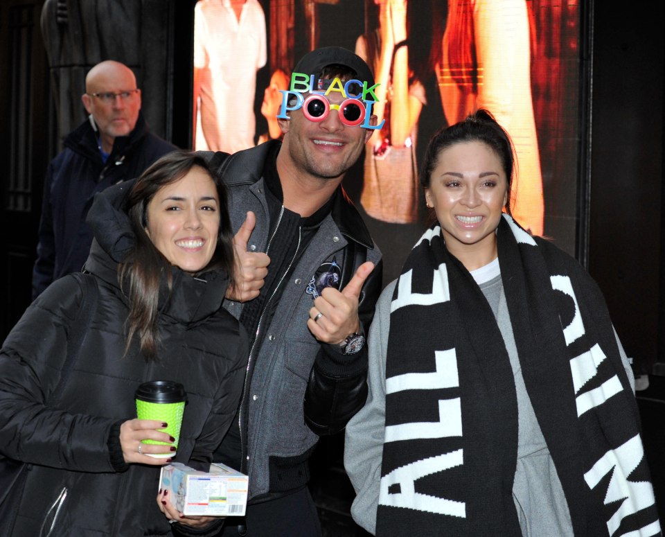  Alijaz Skprjanec goofed around in comedy specs with wife Janette Man and Katya Jones