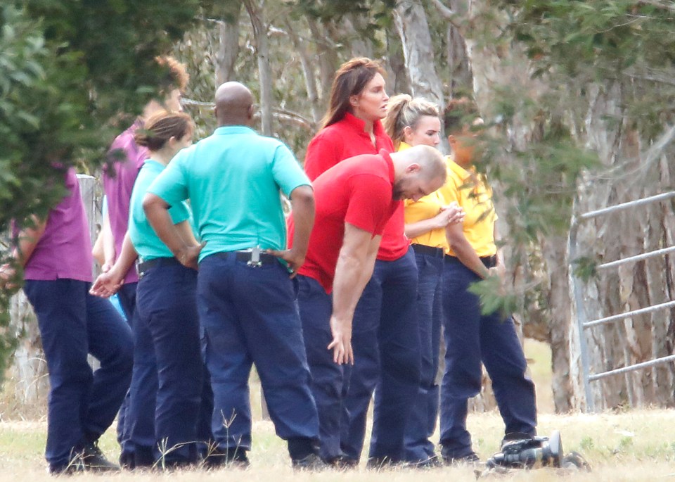  The celebs were separated into colour-coded teams