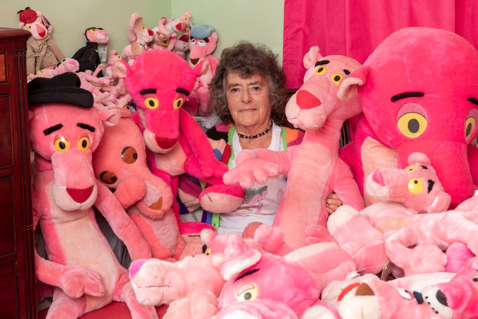 June has said the number of Pink Panther toys she owns is crackers